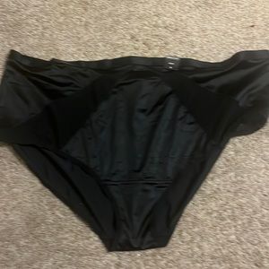 Size 5 Torrid black panty with sheer inserts NWT